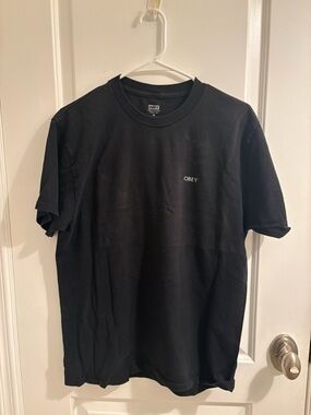 Obey Black Short-Sleeve Logo Tee